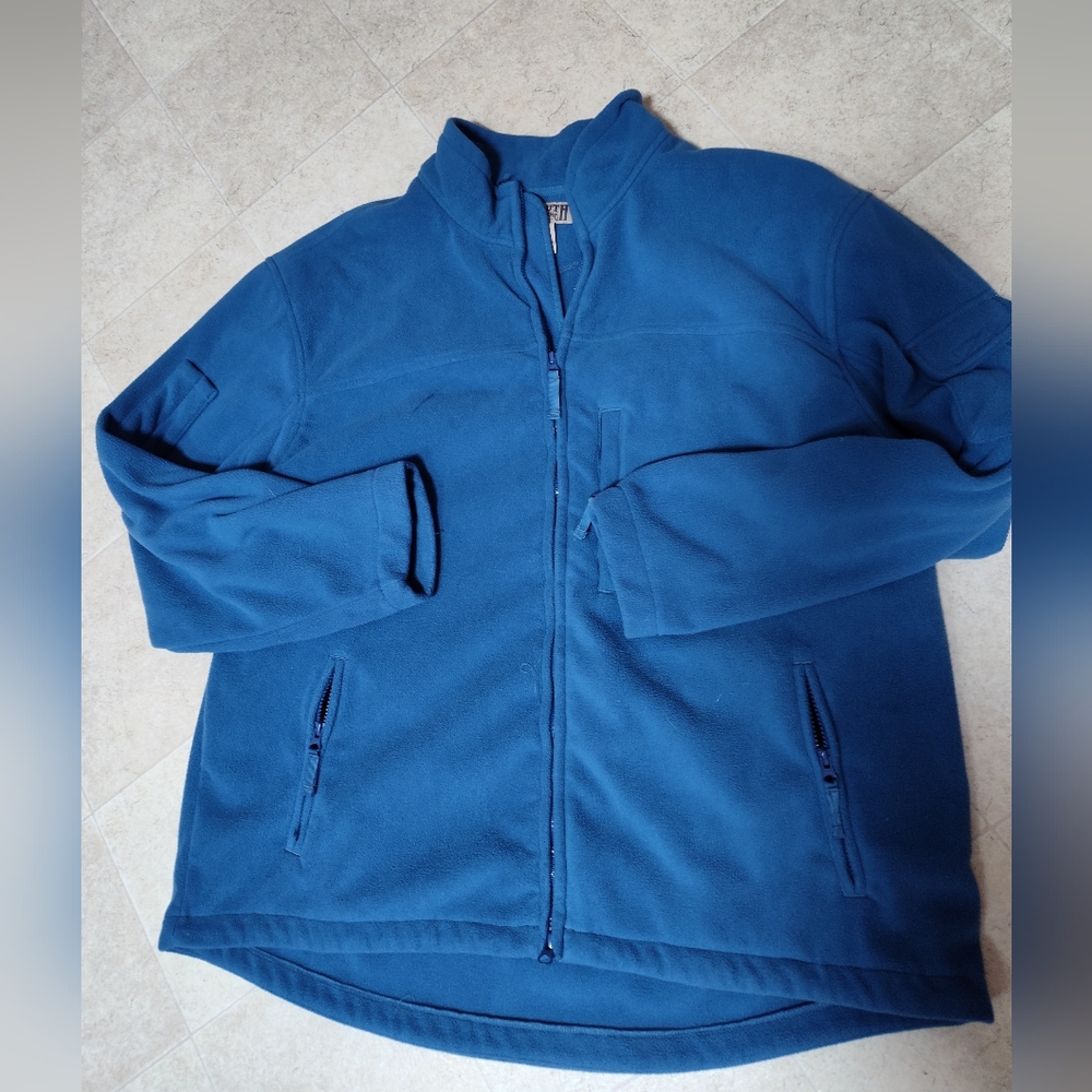 Duluth Trading Co Fleece Full Zip Cozy Fleece Pockets 2X Women Turquoise Blue